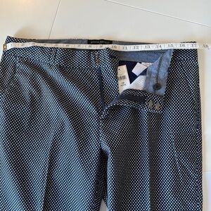 Banana Republic Dark Blue Polka Dot Trousers